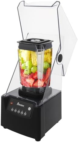 Commercial blender with soundproof quiet shield