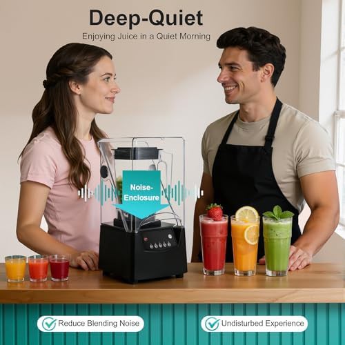 Commercial blender with soundproof quiet shield — photo 5