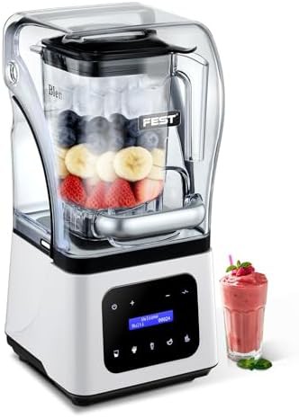 Commercial Six Blade Blender with Quiet Shield