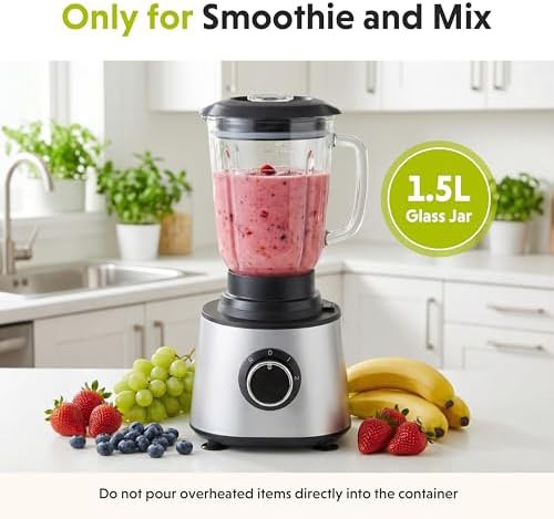 Black glass jar food processor combo — photo 4