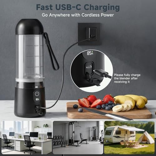 Portable rechargeable blender with digital display — photo 4