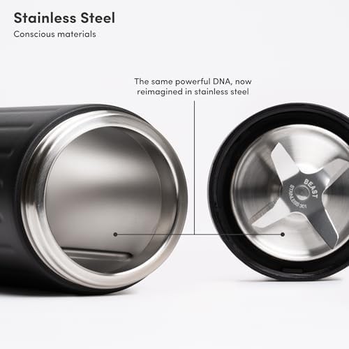 Carbon Black Mini Stainless Steel Blender — photo 3