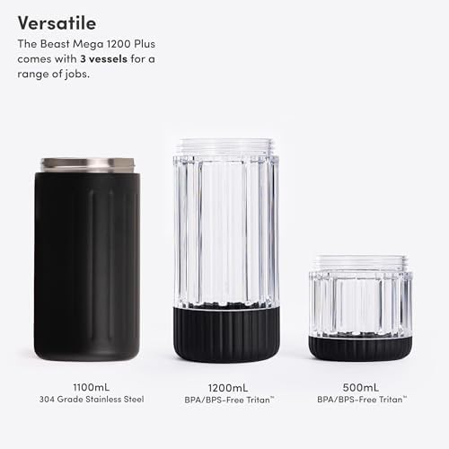 Carbon Black Mega Stainless Steel Blender — photo 4