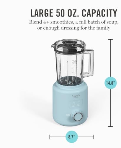Sky blue blender with pulse function — photo 5