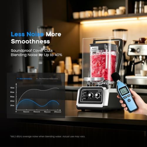 Heavy duty quiet commercial blender 2200w — photo 4