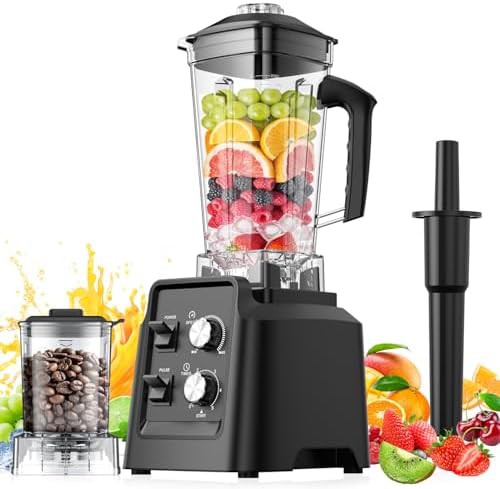 Professional smoothie blender with additional grinder jar