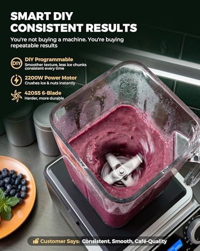 Commercial blender with LED touch panel — photo 4
