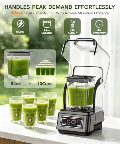 Professional Commercial Blender with Quiet Shield — photo 4