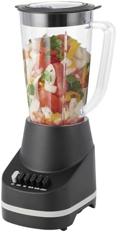 Black six speed blender with plastic jar — photo 4