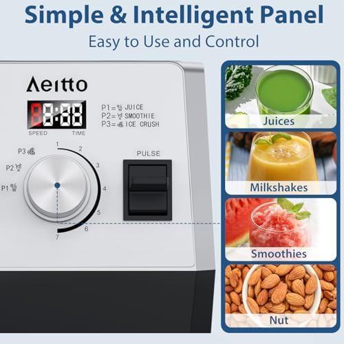 Silver high power professional countertop blender — photo 4