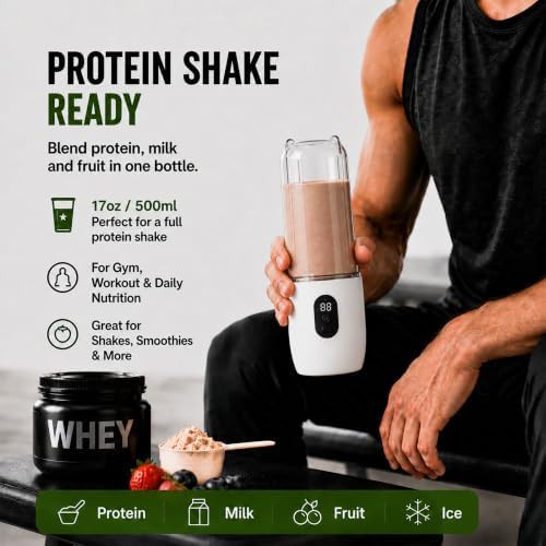 Portable smoothie blender with LED display — photo 3