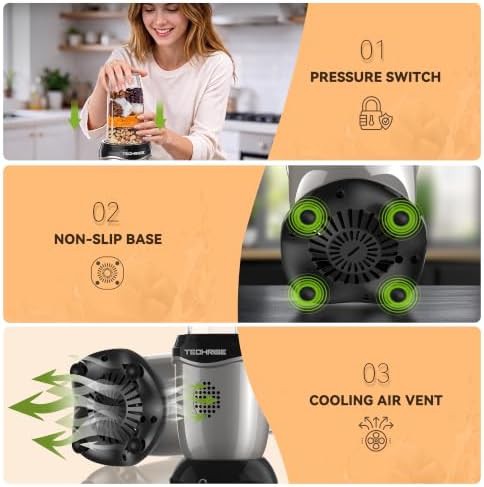 Personal smoothie blender with portable cups — photo 3