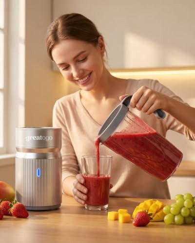 Greatogo 1000W household blender with cups — photo 4