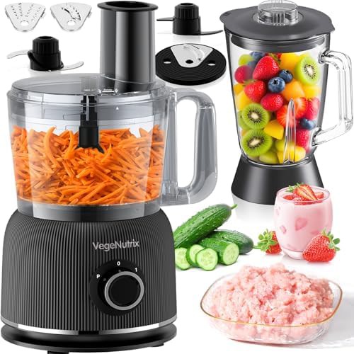 Extra large glass blender and food processor