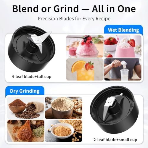 Black personal blender with to go cups — photo 4