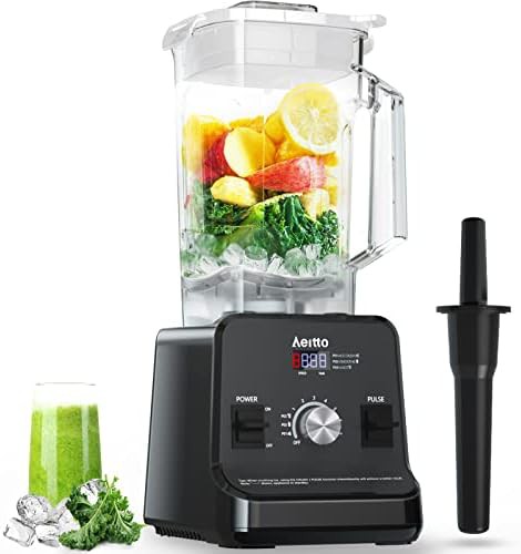 Black large capacity professional smoothie blender