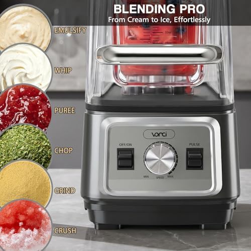 Space gray professional blender with quiet shield — photo 4