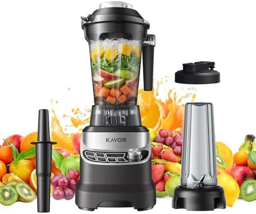 High peak power blender with travel cup