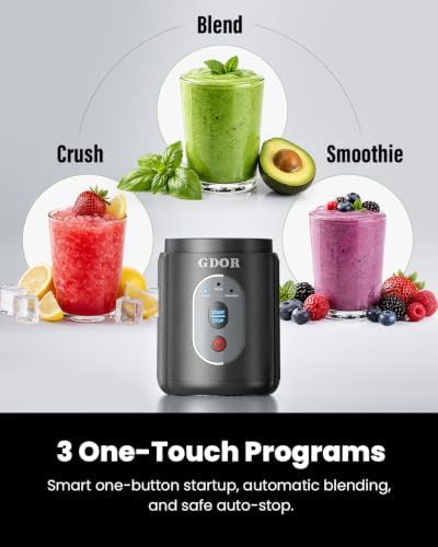 Cordless portable blender with dual cups — photo 3