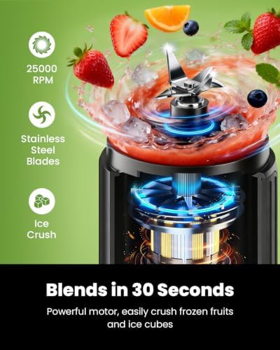 Cordless portable blender with dual cups — photo 5