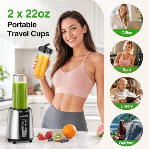 KOIOS smoothie blender in stainless steel — photo 4