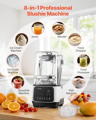 White professional blender with sound shield — photo 3