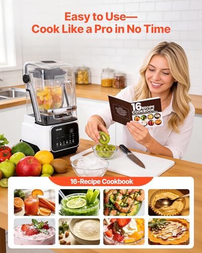 White professional blender with sound shield — photo 5