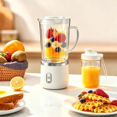 Personal smoothie blender with stainless steel finish