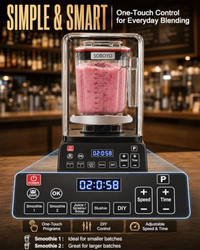 Quiet commercial blender with noise reducing shield — photo 5