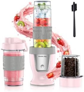 Portable ten piece smoothie blender and grinder