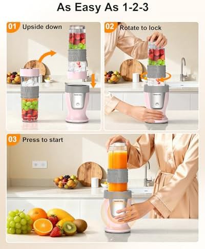 Portable ten piece smoothie blender and grinder — photo 3