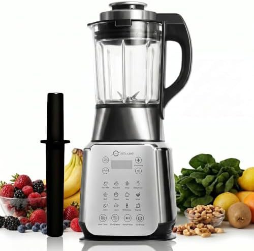 Professional glass heating nut milk blender