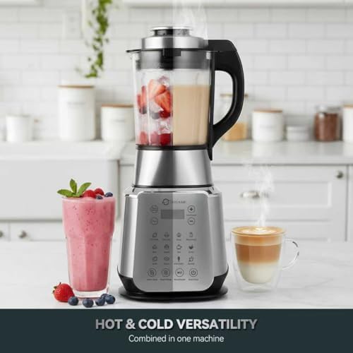 Professional glass heating nut milk blender — photo 4
