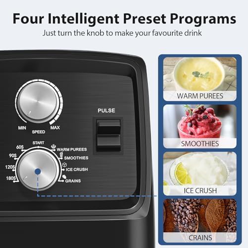 Black professional blender and grinder combo — photo 5