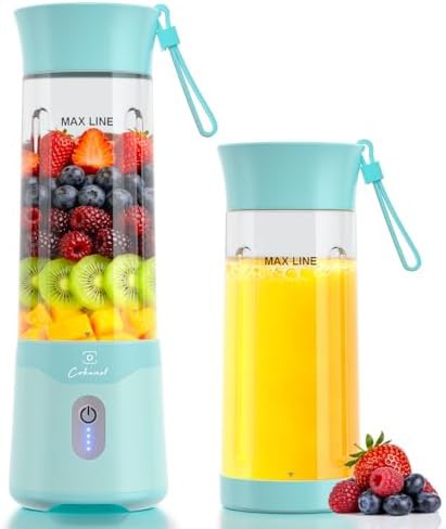 Green small portable smoothie blender