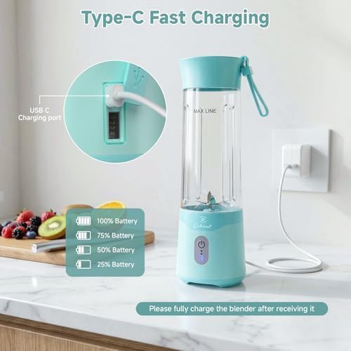 Green small portable smoothie blender — photo 3