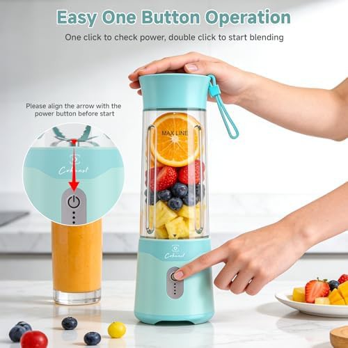Green small portable smoothie blender — photo 5
