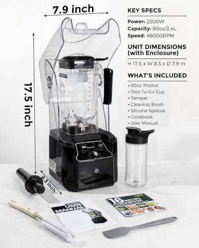 Professional blender with 15 oz to-go cup — photo 5