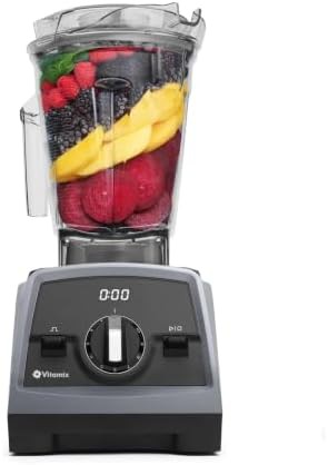 Gray low profile professional grade blender