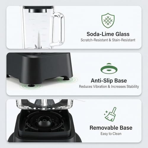 Professional glass jar ice crushing blender — photo 5