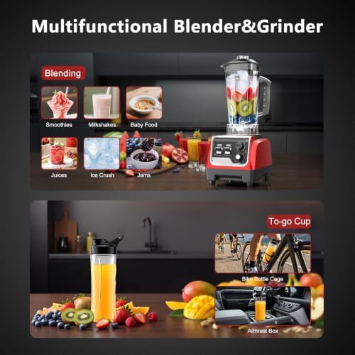 Magetang 1800W high speed kitchen blender — photo 4