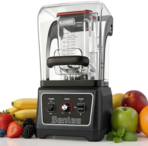 Heavy duty commercial blender with quiet shield
