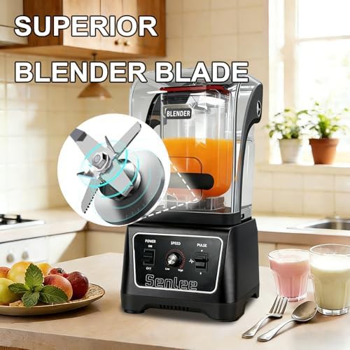 Heavy duty commercial blender with quiet shield — photo 4