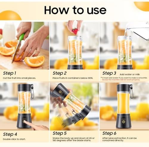 Personal size portable blender juice cup — photo 5