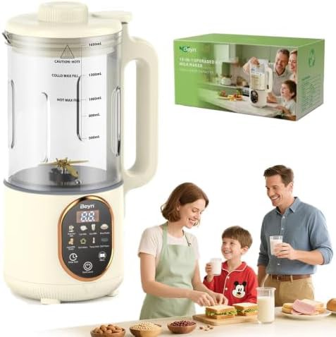 Automatic nut milk maker with sixty ounce capacity