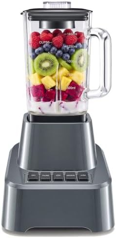 Full Size Professional Kitchen Blender with Glass Jar
