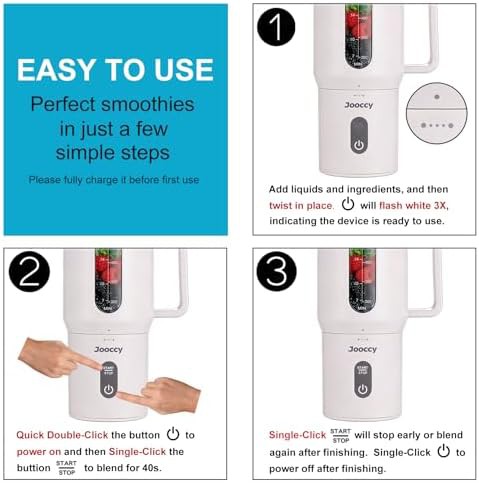 Jooccy cordless rechargeable smoothie blender — photo 4