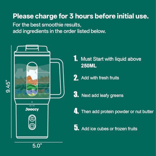 Jooccy cordless rechargeable smoothie blender — photo 5