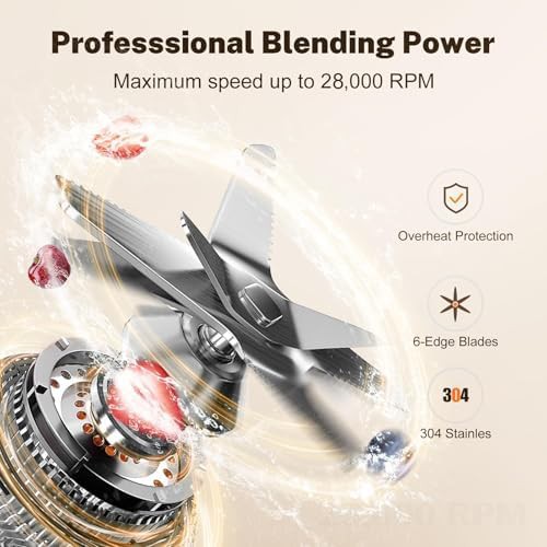 Magetang extra large 1800W kitchen blender — photo 3