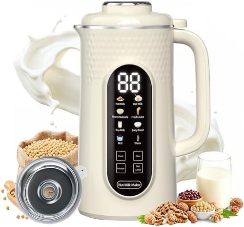 Nut milk maker machine with self cleaning function